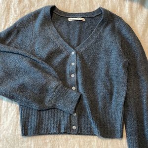 Abercrombie & Fitch blue cardigan sweater S